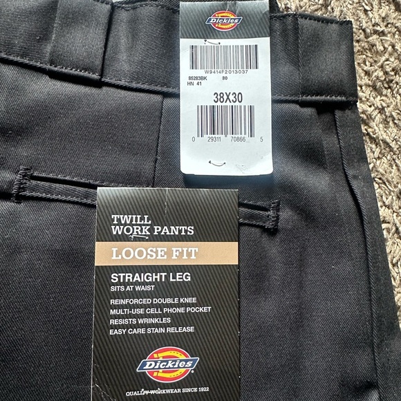 Dickies Black Dress Pants Classic Style - Picture 2 of 6